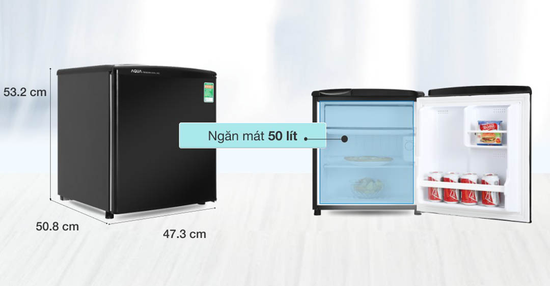 Tủ lạnh Aqua 50 lít AQR-D59FA(BS)