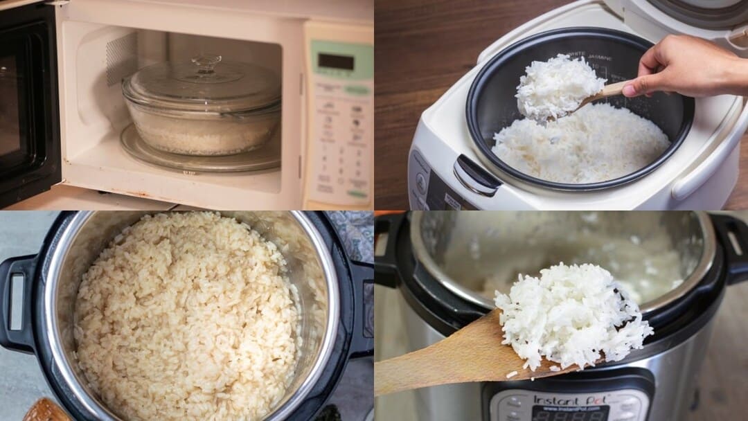 Cách nấu cơm bằng lò vi sóng cực dễ
