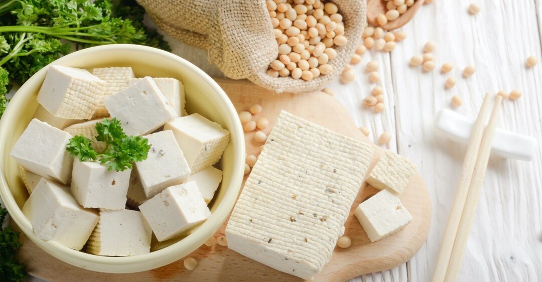 chiên đậu hũ bằng lò vi sóng
