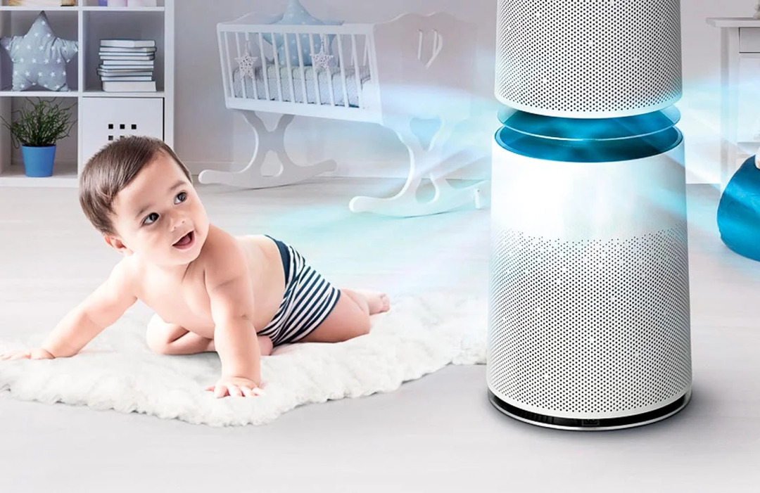 Lợi ích của việc sử dụng máy lọc không khí cho trẻ sơ sinh