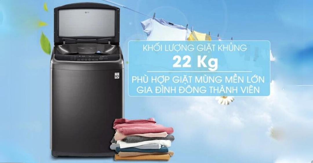 Máy giặt LG Inverter 22 kg TH2722SSAK