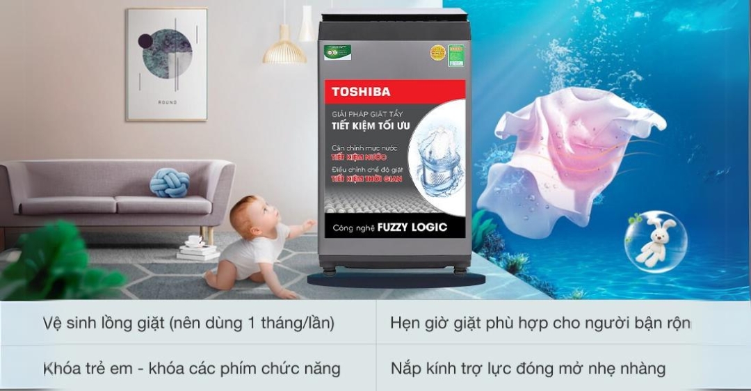 Máy giặt Toshiba 7 Kg AW-L805AV (SG)