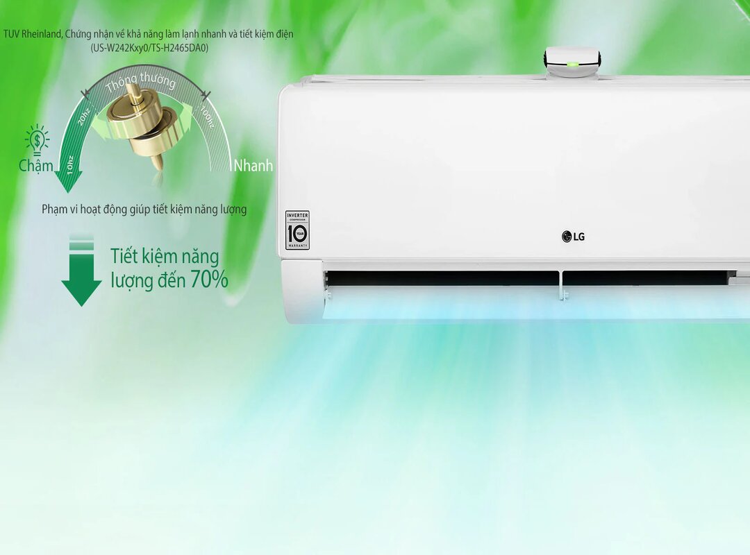 Máy lạnh LG 1 chiều Inverter R32 V18ENF1