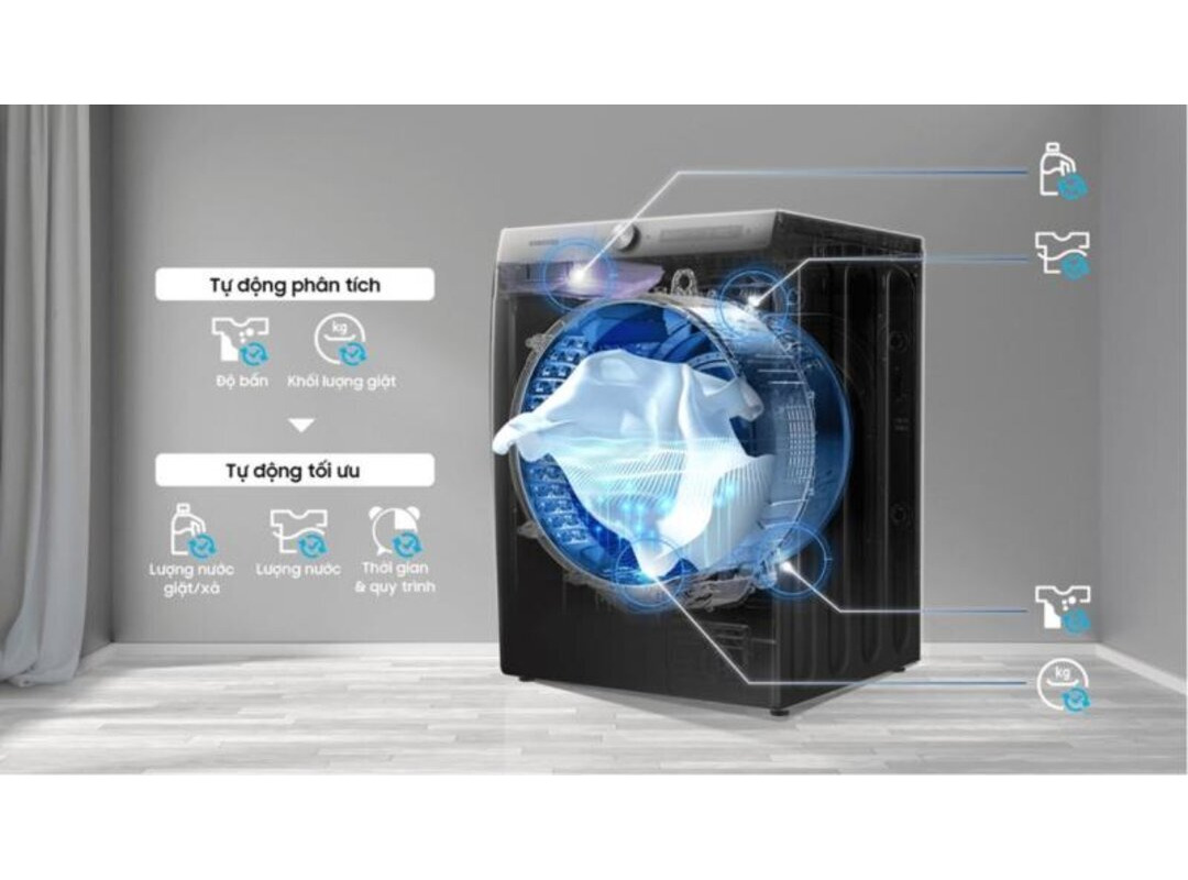 Samsung AI EcoBubble 10kg WW10TP44DSB - Máy giặt thông minh