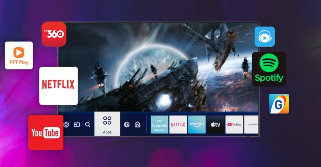 Smart Tivi QLED 4K 75 Inch Samsung QA75Q60C