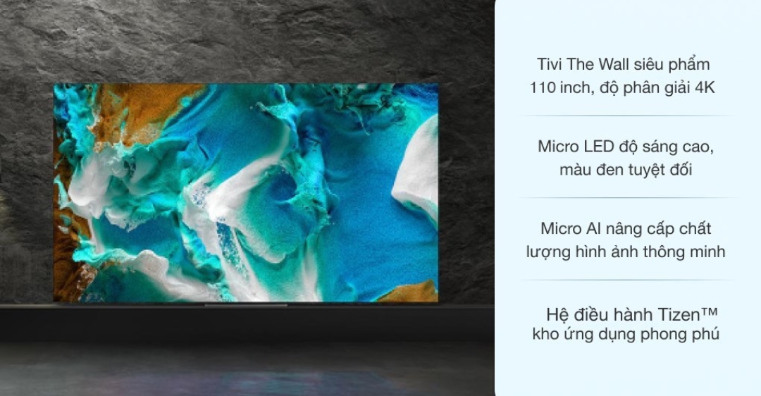 Smart Tivi The Wall Micro LED Samsung 4K 110 Inch MNA110MS1A