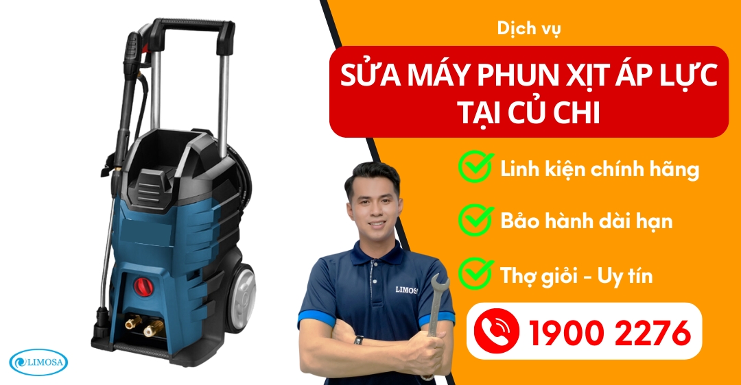 Sửa Máy Phun Xịt Áp Lực Tại Củ Chi Limosa