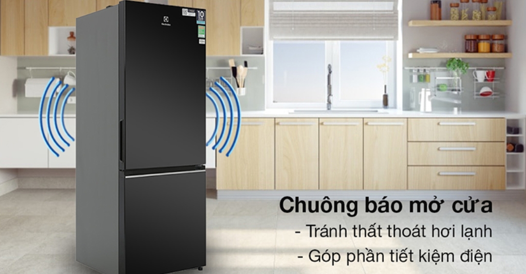 Tủ lạnh 2 cánh Electrolux Inverter 308 lít EBB3402K-H