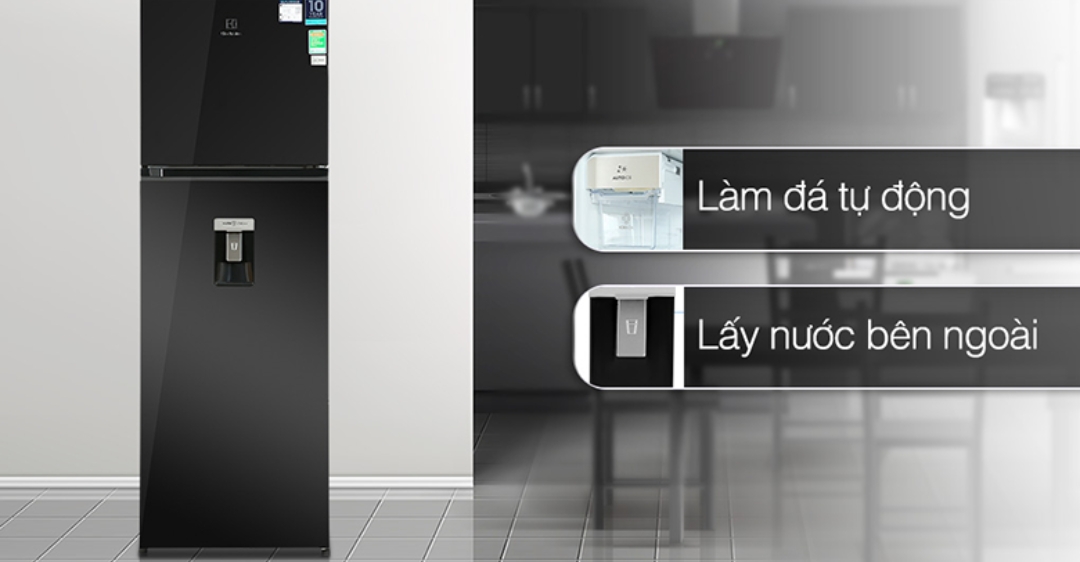 Tủ lạnh 2 cánh Electrolux Inverter 341 lít ETB3760K-H