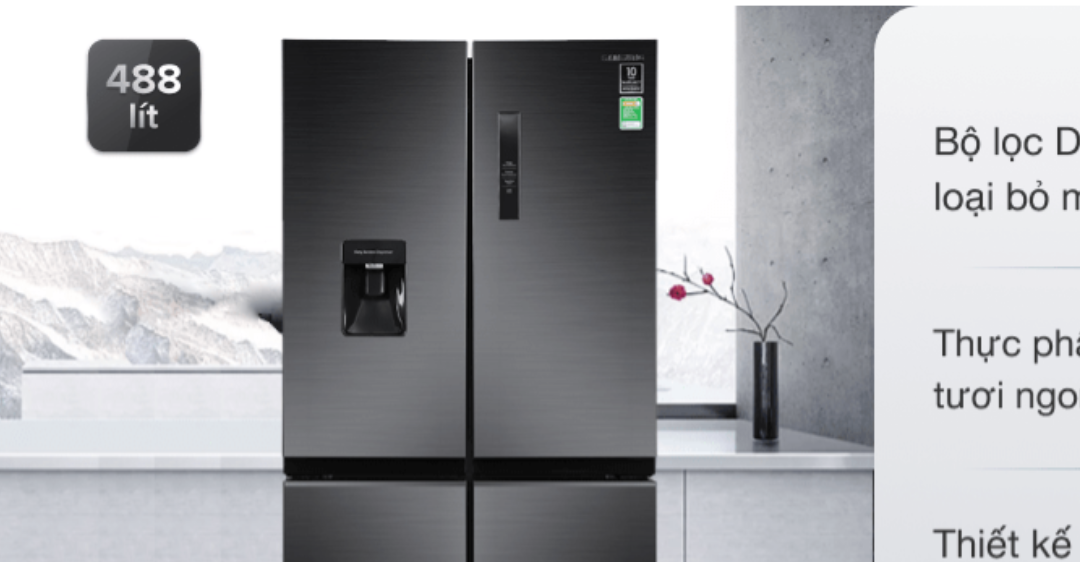 tủ lạnh Samsung Inverter 488 lít Multi Door RF48A4010B4SV