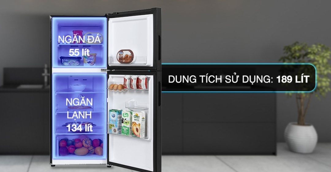 Tủ lạnh Aqua Inverter 189 lít AQR-T220FA(FB)