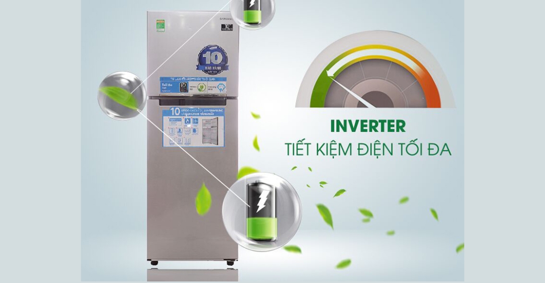 Tủ lạnh Samsung Inverter 234 lít RT22FARBDSA/SV