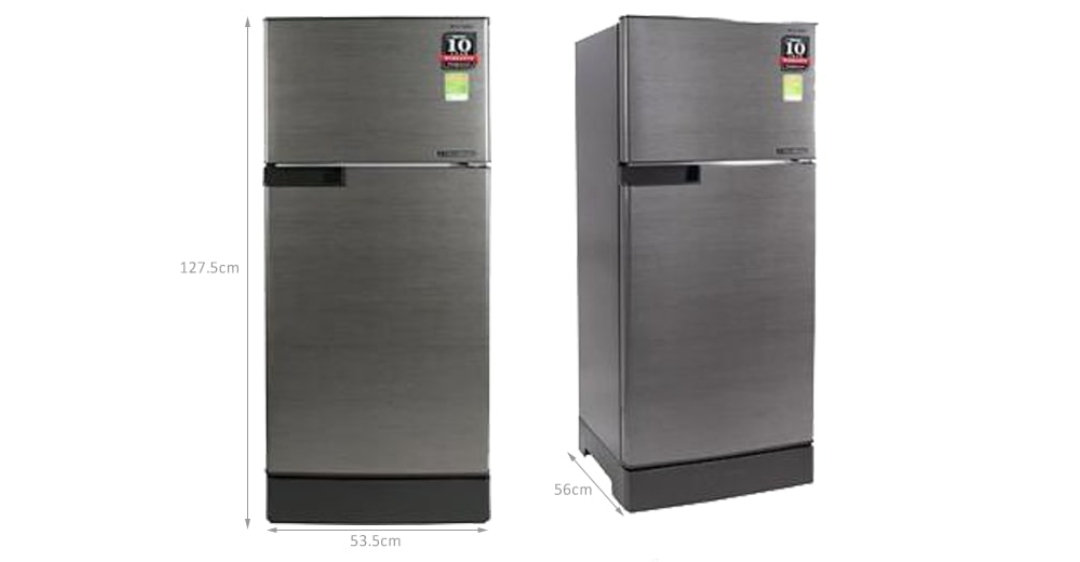 Tủ lạnh Sharp Inverter 150 lít SJ-X176E-DSS