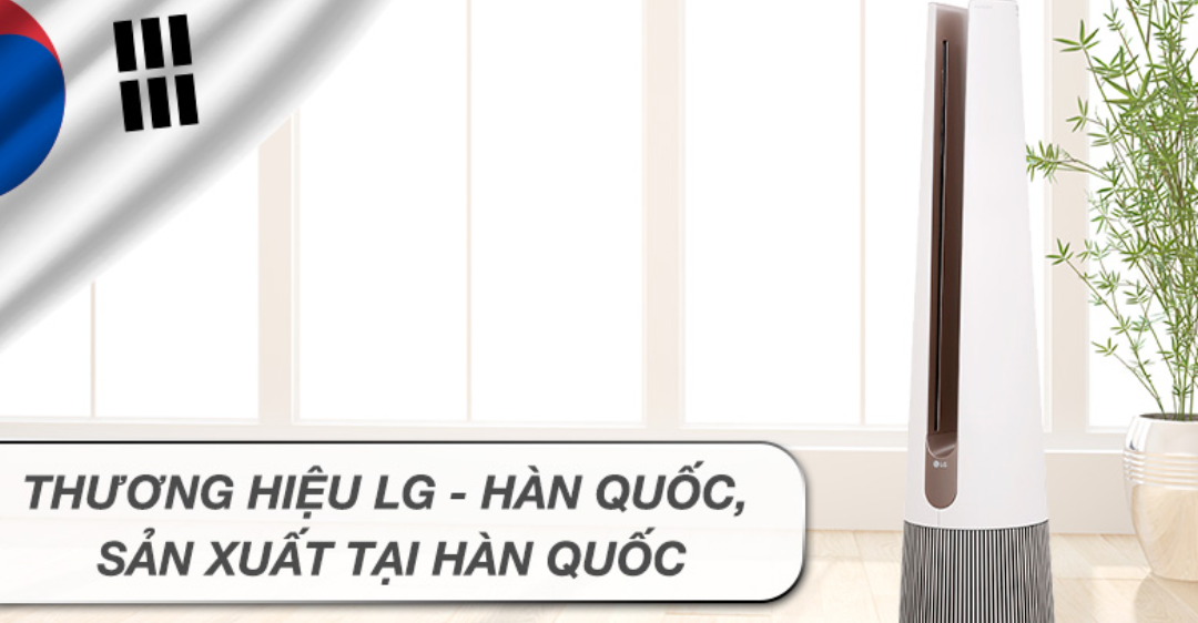 Máy lọc không khí LG PuriCare AeroTower FS15GPBF0 màu be 45W