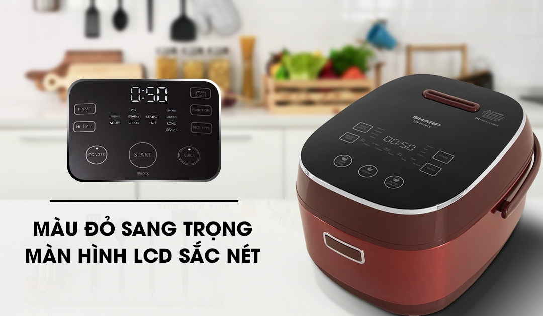 Nồi cơm cao tần cảm ứng Sharp 1.8L KS-IH191V-RD