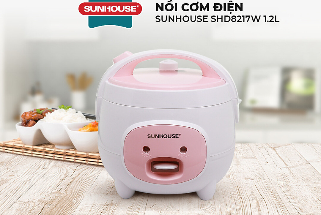 Nồi cơm điện 1.2L Sunhouse SHD8217W