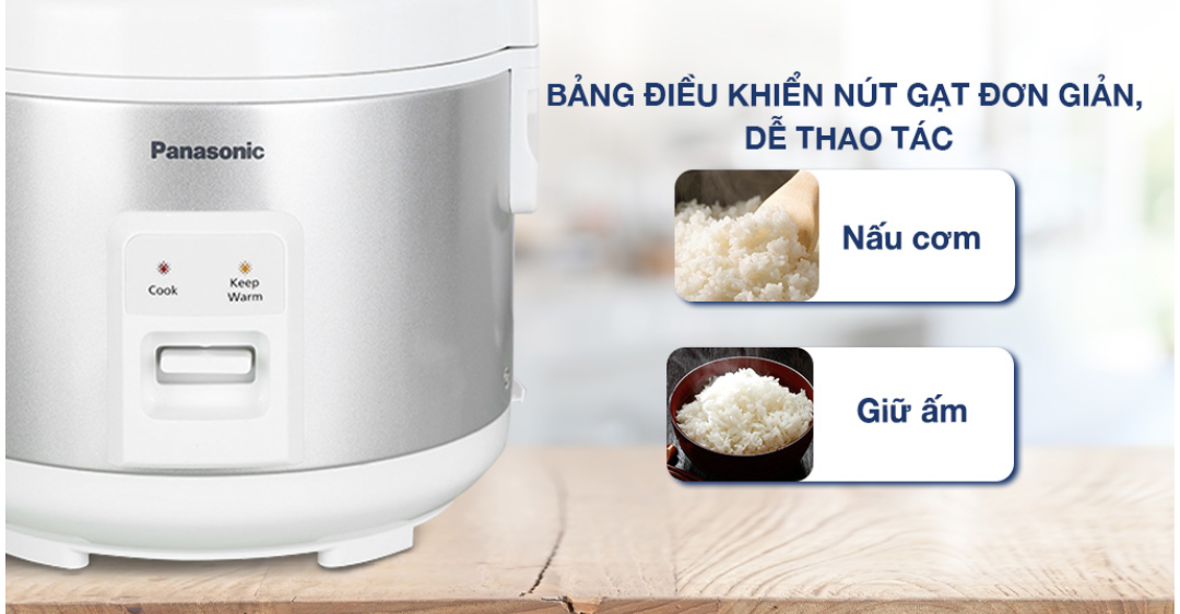 Nồi cơm nắp gài Panasonic 1 lít SR-MVN10LRAX