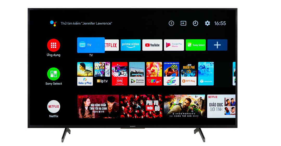 Smart Tivi 4K 55 inch Sony KD-55X7500H HDR Android