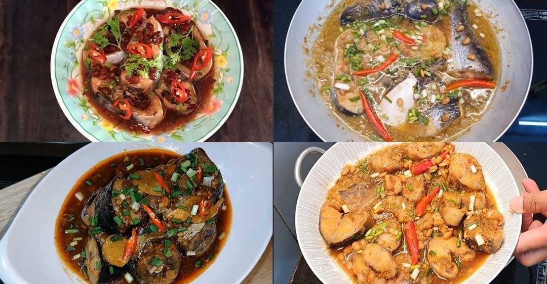 cá chép kho tương bằng nồi cơm điện