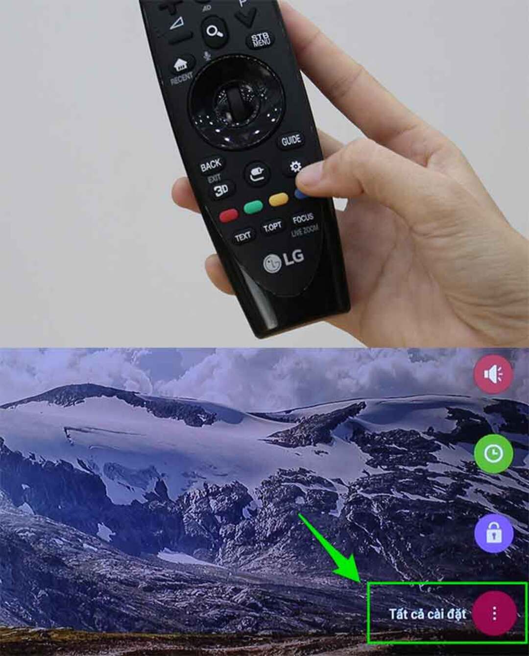 cách dò kênh tivi LG 2016 bước 2