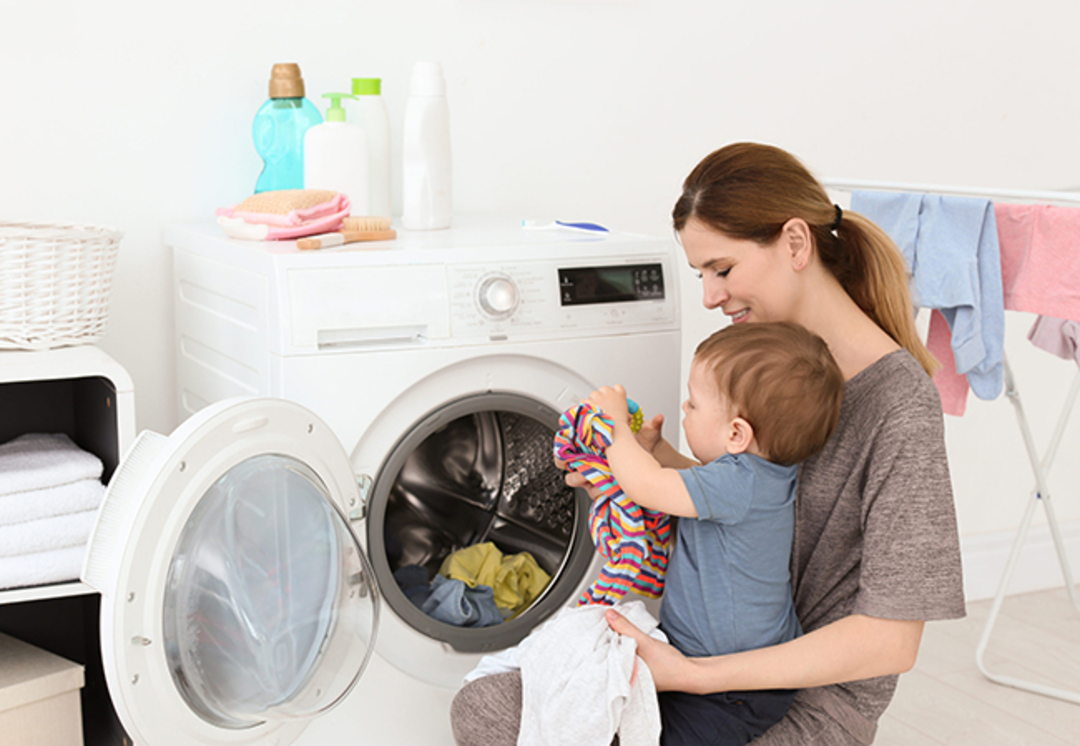 cách giặt đồ sơ sinh bằng máy giặt