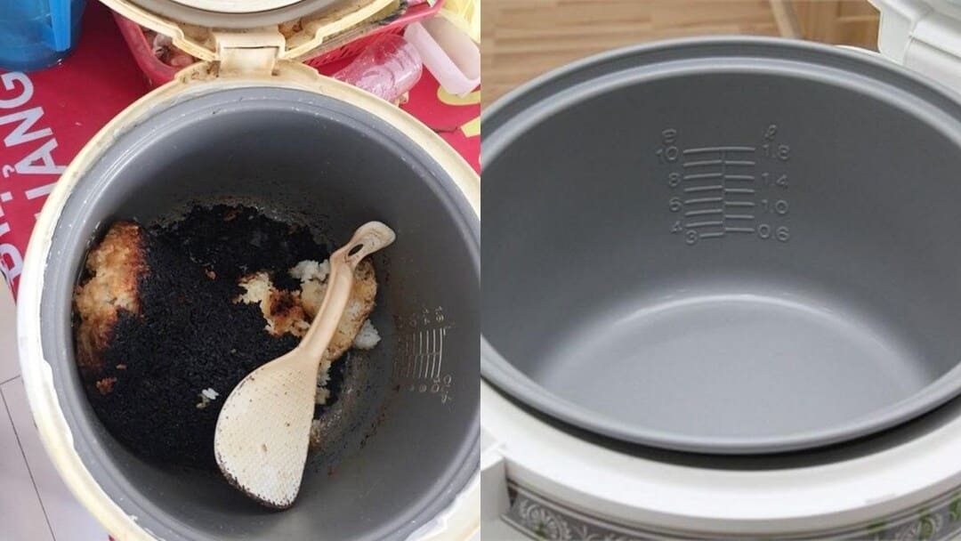 Cách làm sạch nồi cơm điện bị gỉ sét