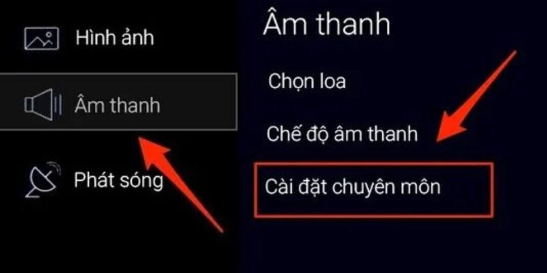 chọn cài đặt chuyên môn để kết nối máy tính với tivi qua bluetooth