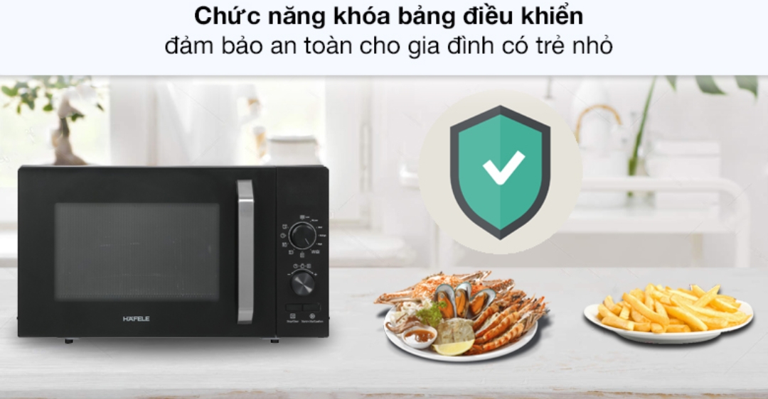 Lò vi sóng có nướng Hafele HW-F23B (538.31.270) 23 lít