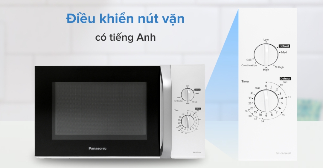Lò vi sóng có nướng Panasonic NN-GM34JMYUE 23 lít
