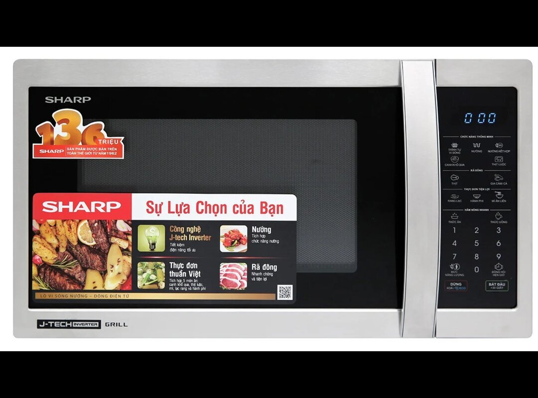 Lò vi sóng có nướng Sharp R-G52XVN-ST 25 lít