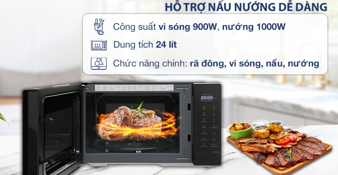 Lò vi sóng Panasonic NN-GF574MYUE - 27 lít