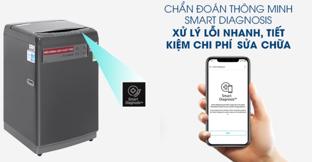 Máy giặt LG TurboDrum Inverter 9 kg T2109VSAB