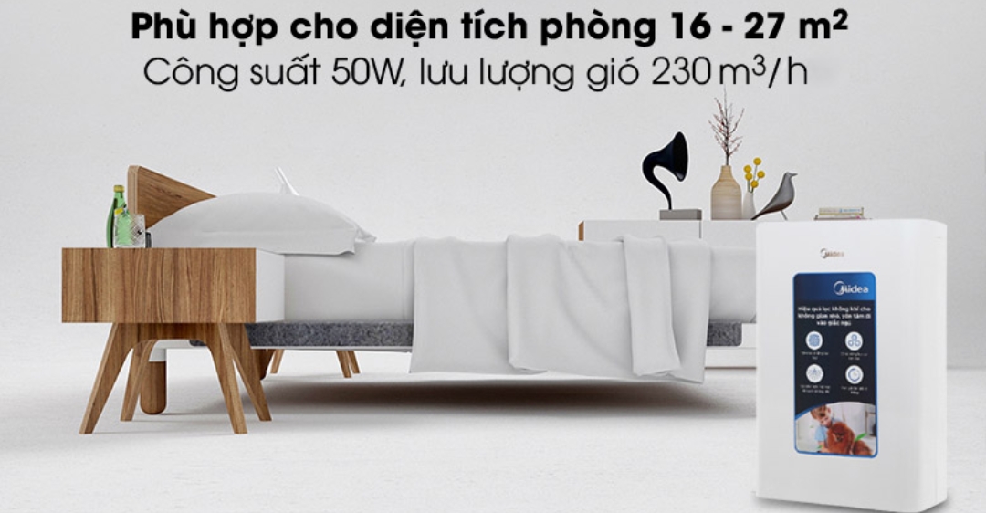 Máy lọc không khí Midea MAP-200GD41 50W