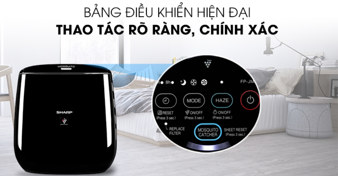 Máy lọc không khí Sharp FP-JM30V-B 53W