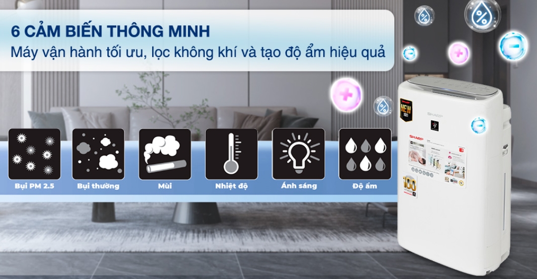 Máy lọc không khí Sharp KI-N50V-W 51W