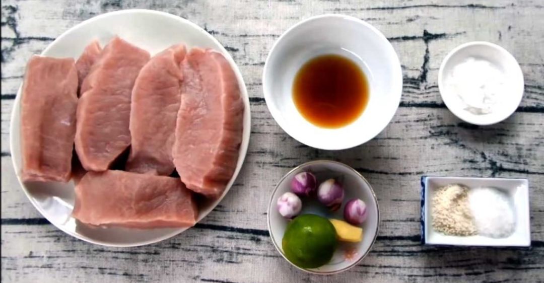 nguyên liệu làm chà bông heo