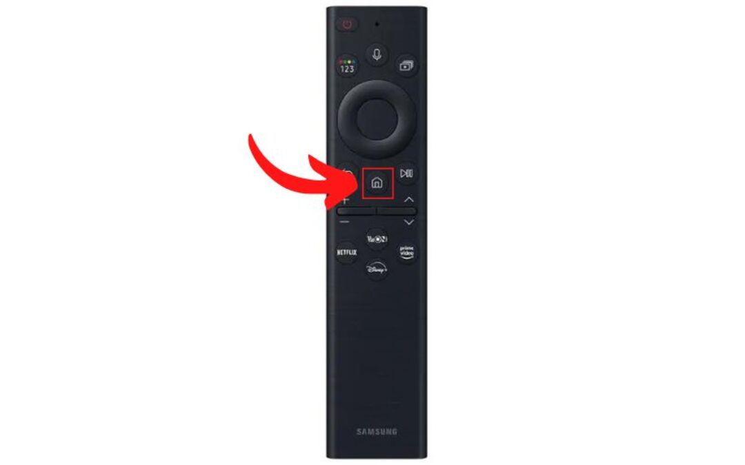 Nhấn vào nút home để kết nối máy tính với tivi qua bluetooth