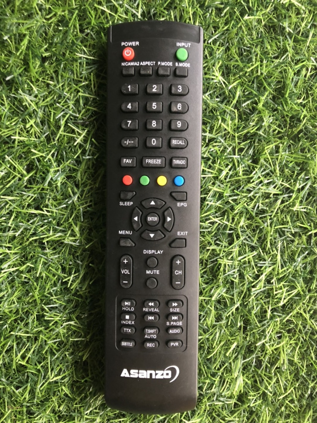 nút tính năng điều khiển remote tivi asanzo