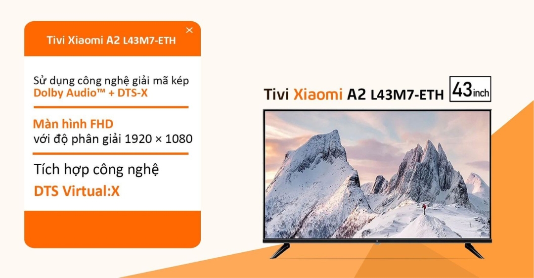 Tivi Xiaomi A2 L43M7-ETH Full HD 43 inch Android