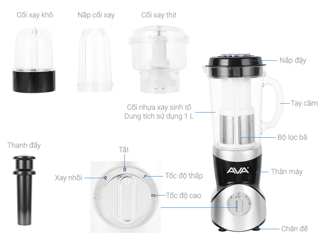 Máy xay sinh tố AVA SBL3196