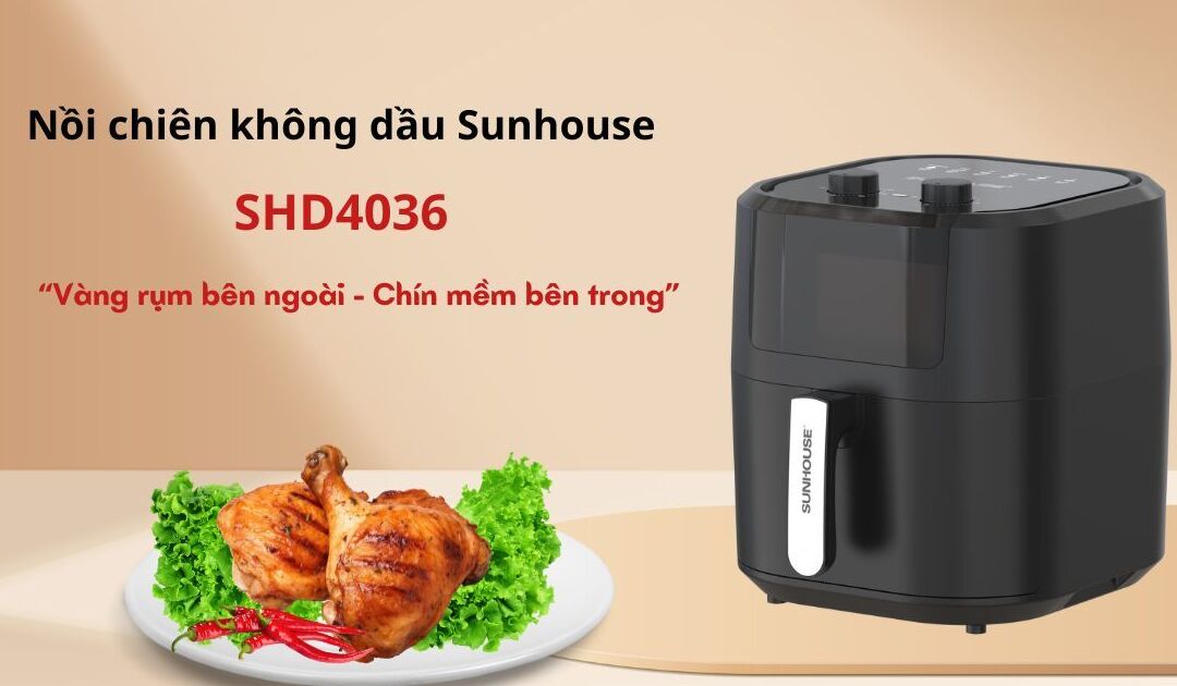 Nồi chiên không dầu 9 lít Sunhouse SHD4036