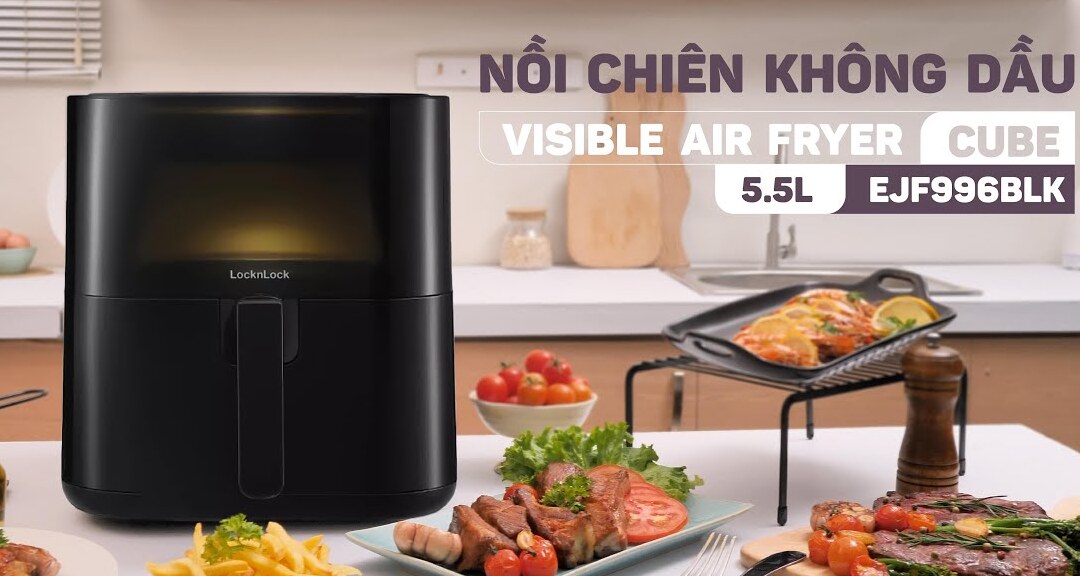 Nồi chiên không dầu Lock&Lock EJF996BLK 5.5 lít