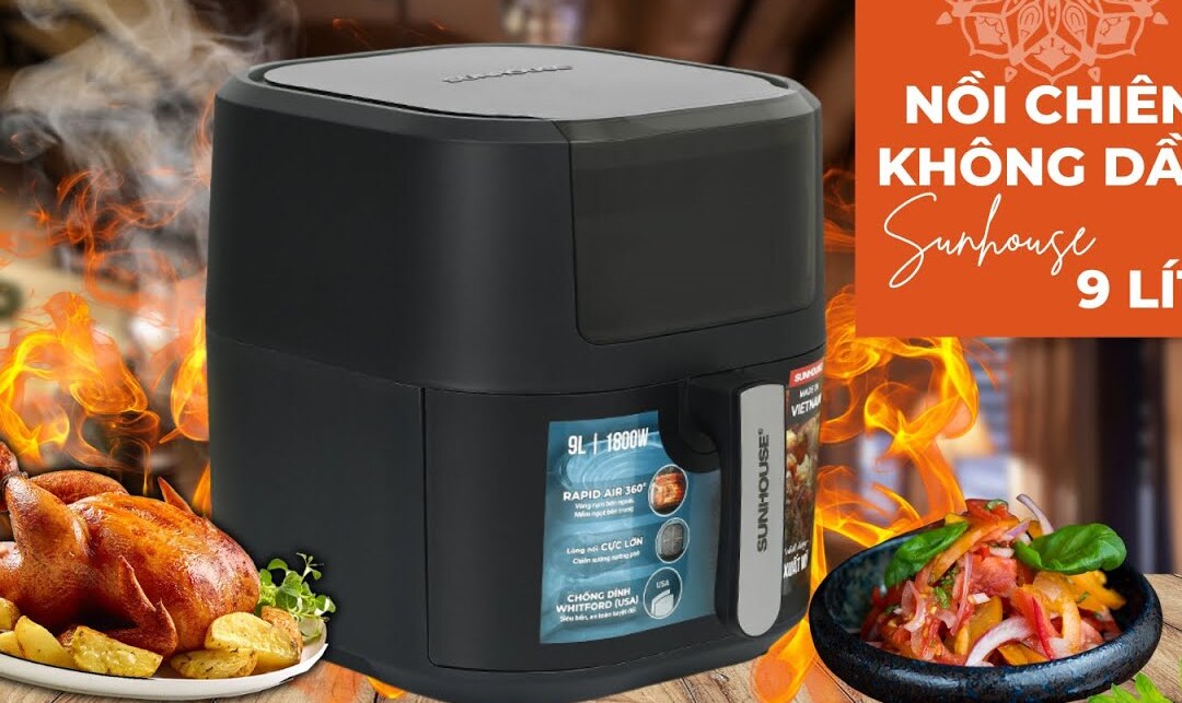Nồi chiên không dầu Sunhouse SHD4089 9 lít