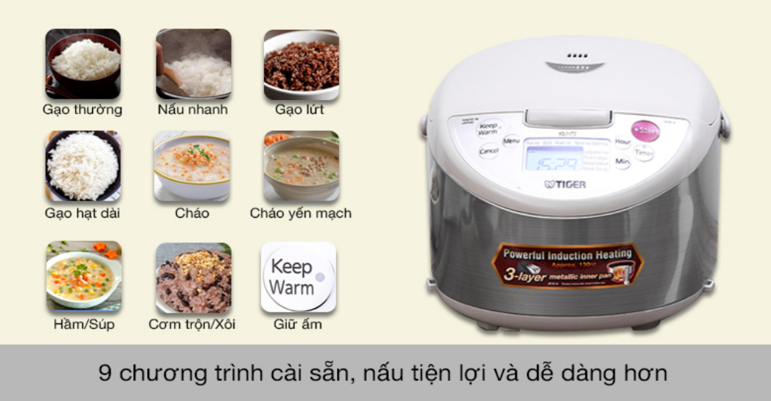 Nồi cơm cao tần Tiger 18 lít JKW-A18W