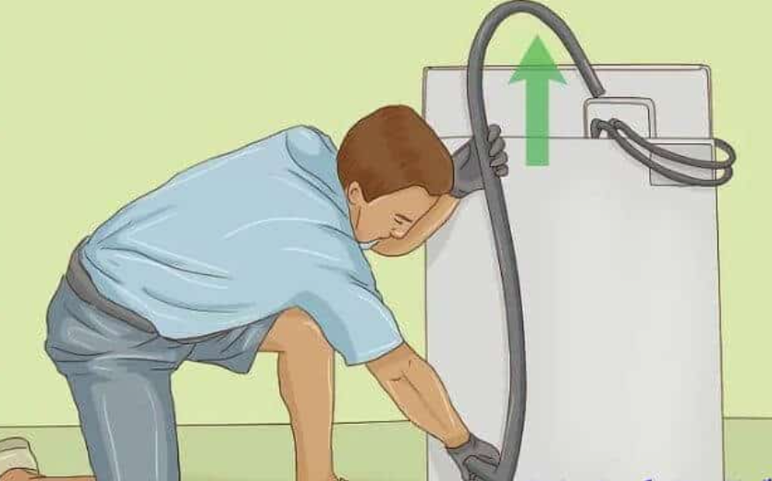 Cách xả hết nước trong máy giặt lồng đứng bước 2