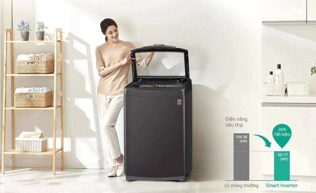 Máy giặt LG TurboWash3D Inverter 13 kg T2313VSAB