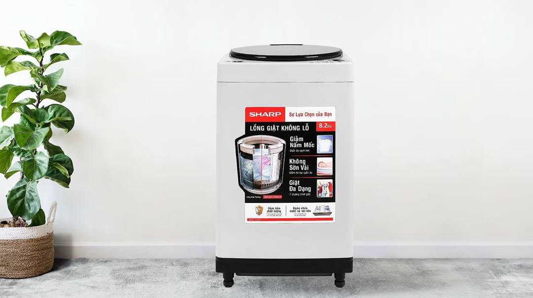 Máy giặt Sharp 8.2 kg ES-W82GV-H