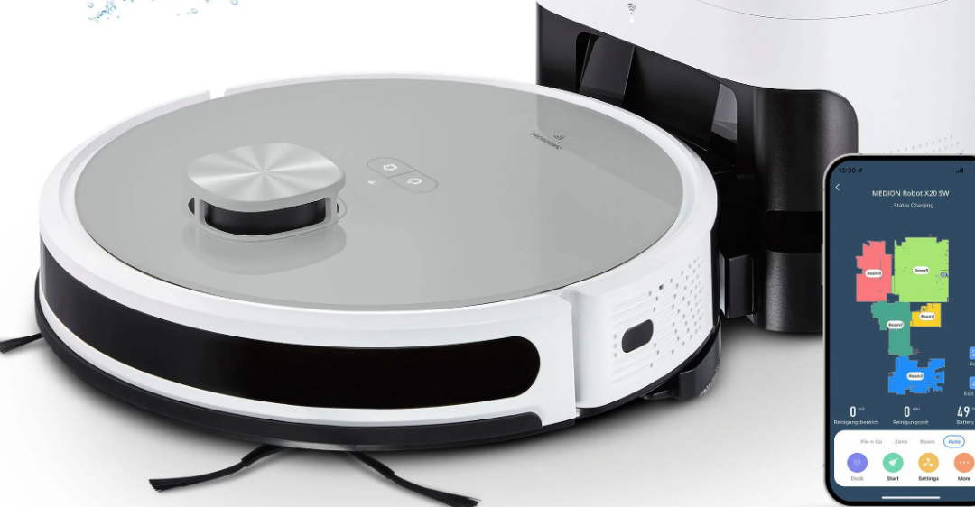 Robot hút bụi lau nhà MEDION X21 SW+