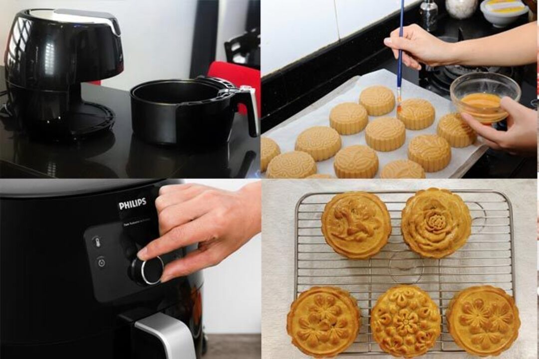 Cách làm bánh trung thu bằng nồi chiên không dầu