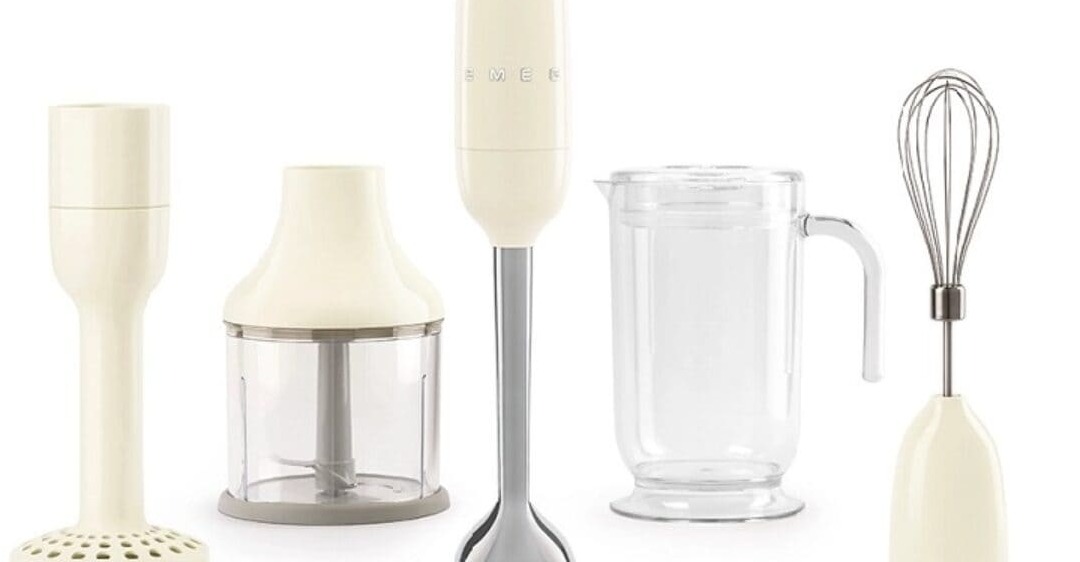 Máy xay cầm tay Smeg HBF02CREU, màu kem 700W